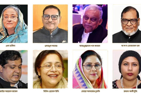 গাজীপুরে হাসিনা-কাদেরসহ ১৫৫ জনের বিরুদ্ধে হত্যা মামলা